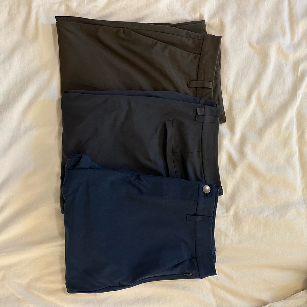 Lululemon Athletica Black and Gray Chinos